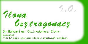 ilona osztrogonacz business card